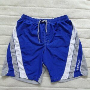 Men's Speedo Swim Trunks Large Blue